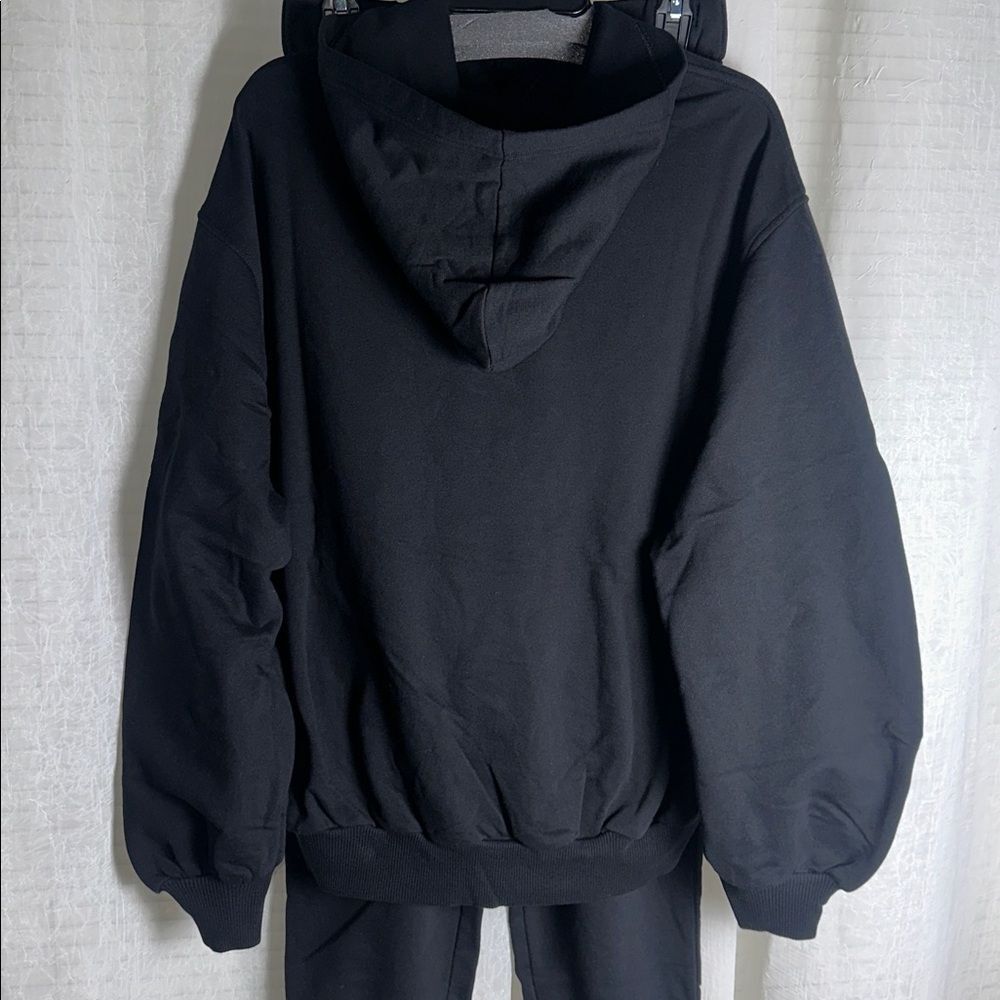 aerie True Black Jet Setter Matching Hoodie Jogger Sweat Set - Picture 13 of 16